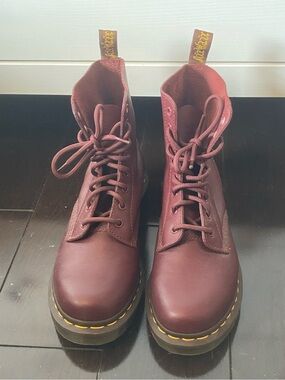 rare doc marten burgundy 1460 pascal boots